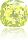 Natural Green Diamond Cushion 1.34 ct Polished