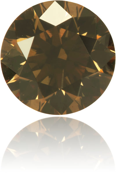 Natural Brown Diamond Round 0.61 ct Polished