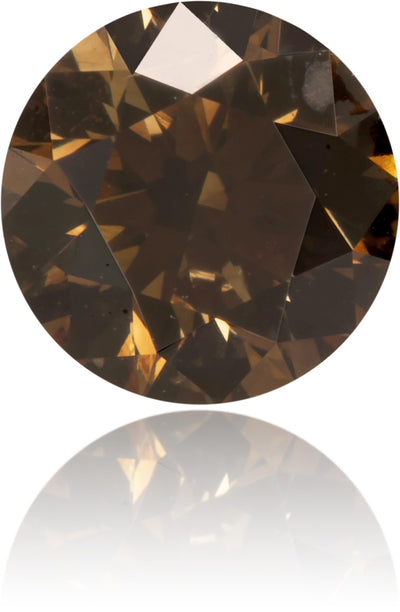 Natural Brown Diamond Round 0.66 ct Polished