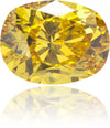 Natural Yellow Diamond Oval 0.59 ct Polished