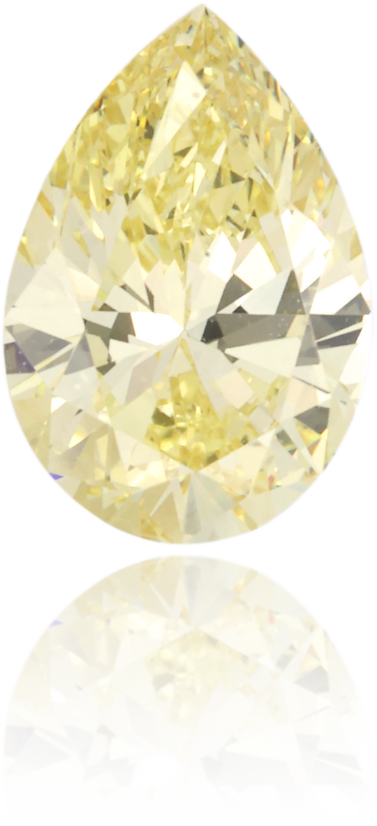 Natural Yellow Diamond Pear Shape 1.02 ct Polished