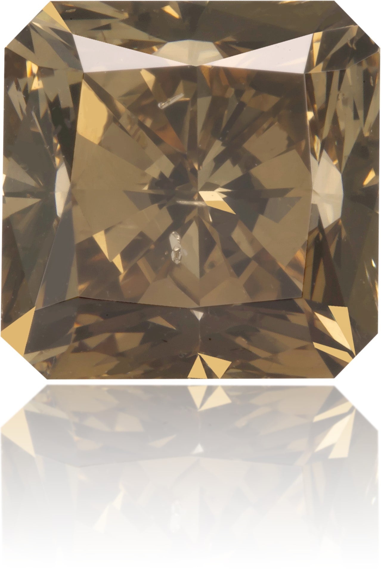 Natural Brown Diamond Square 2.87 ct Polished