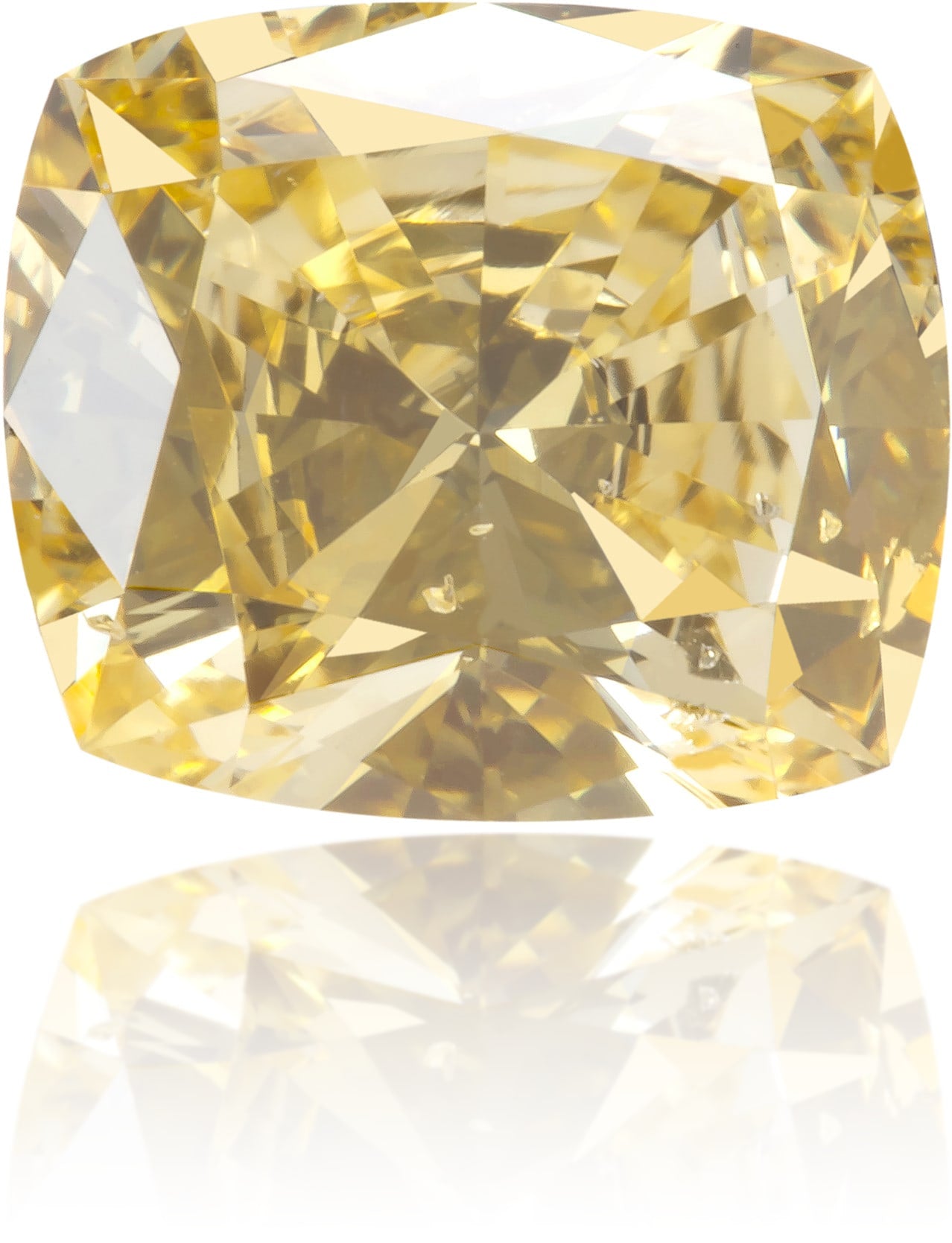 Natural Orange Diamond Cushion 1.03 ct Polished