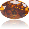 Natural Orange Diamond Oval 0.82 ct Polished