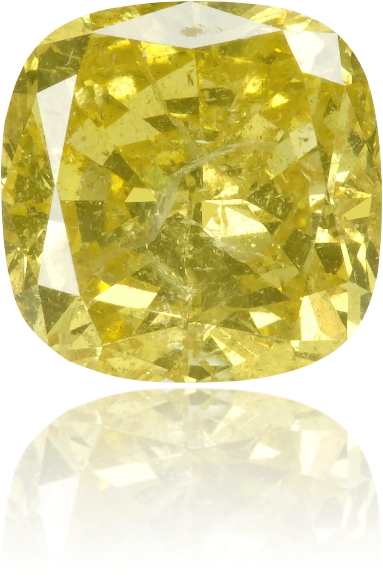Natural Yellow Diamond Square 1.04 ct Polished