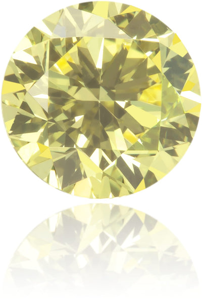 Natural Yellow Diamond Round 0.51 ct Polished