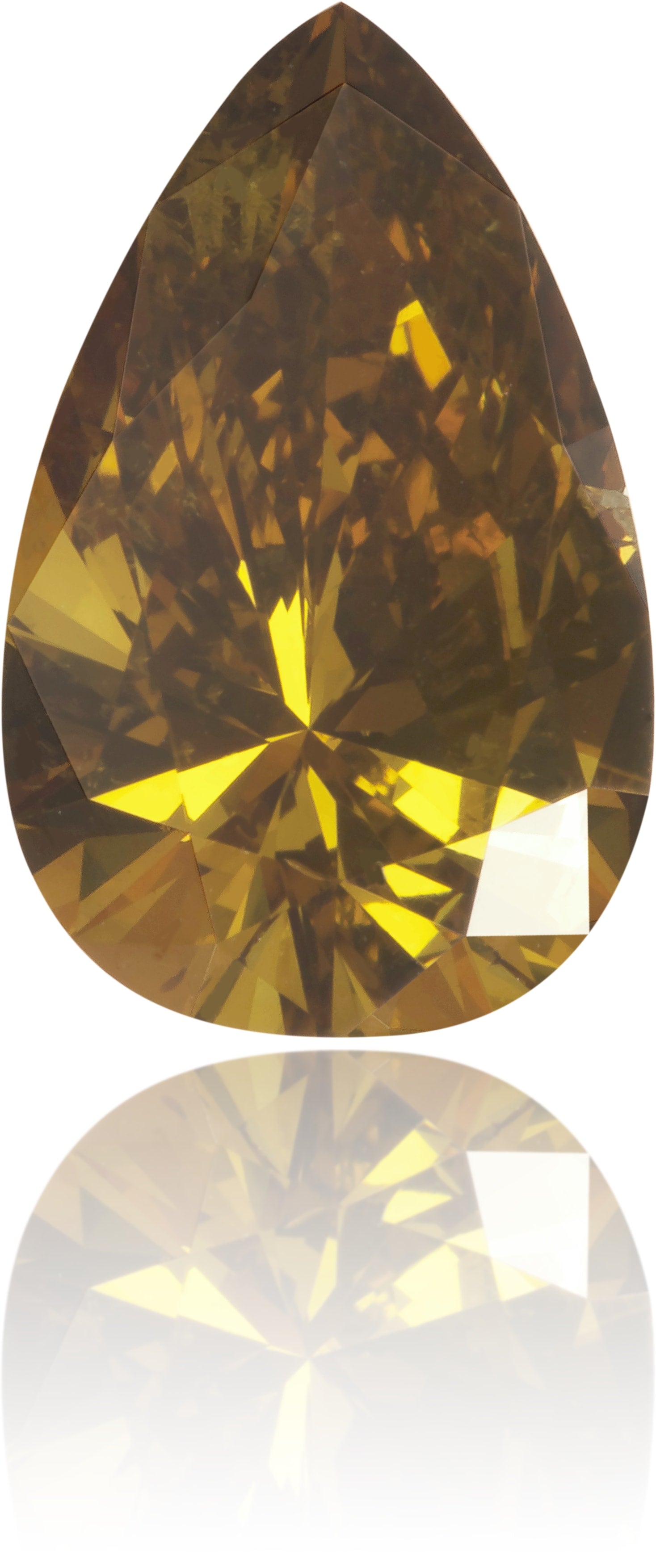 Natural Brown Diamond Pear Shape 1.57 ct Polished