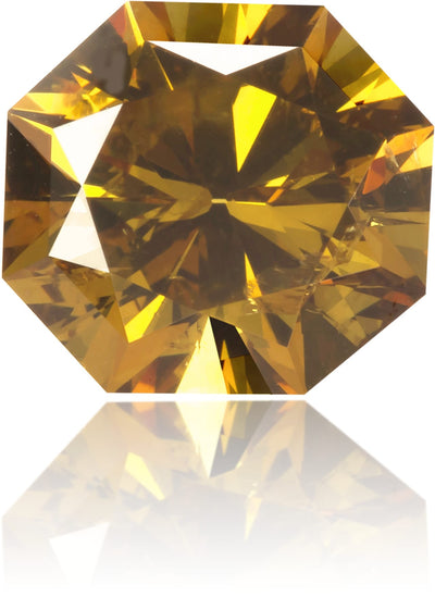 Natural Orange Diamond Octagon 1.03 ct Polished