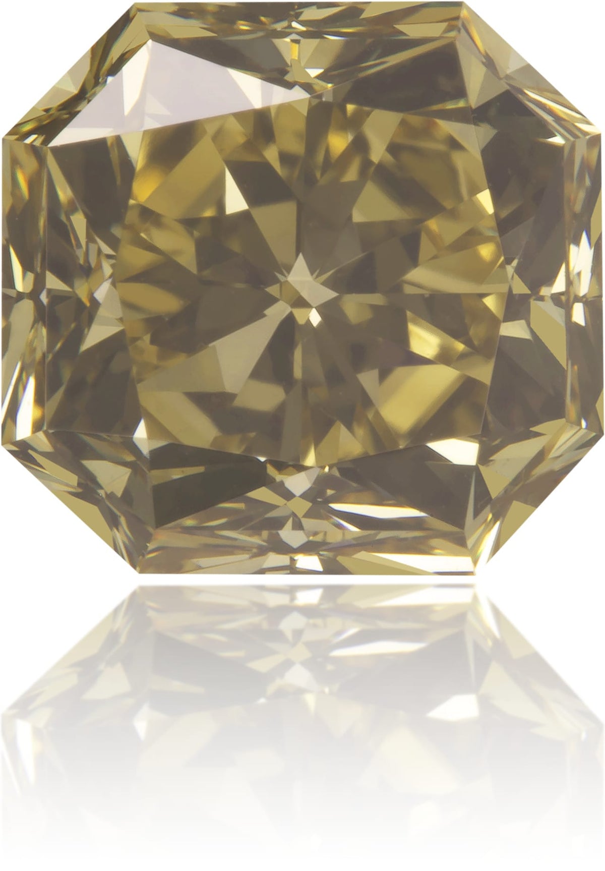 Natural Green Diamond Square 2.34 ct Polished