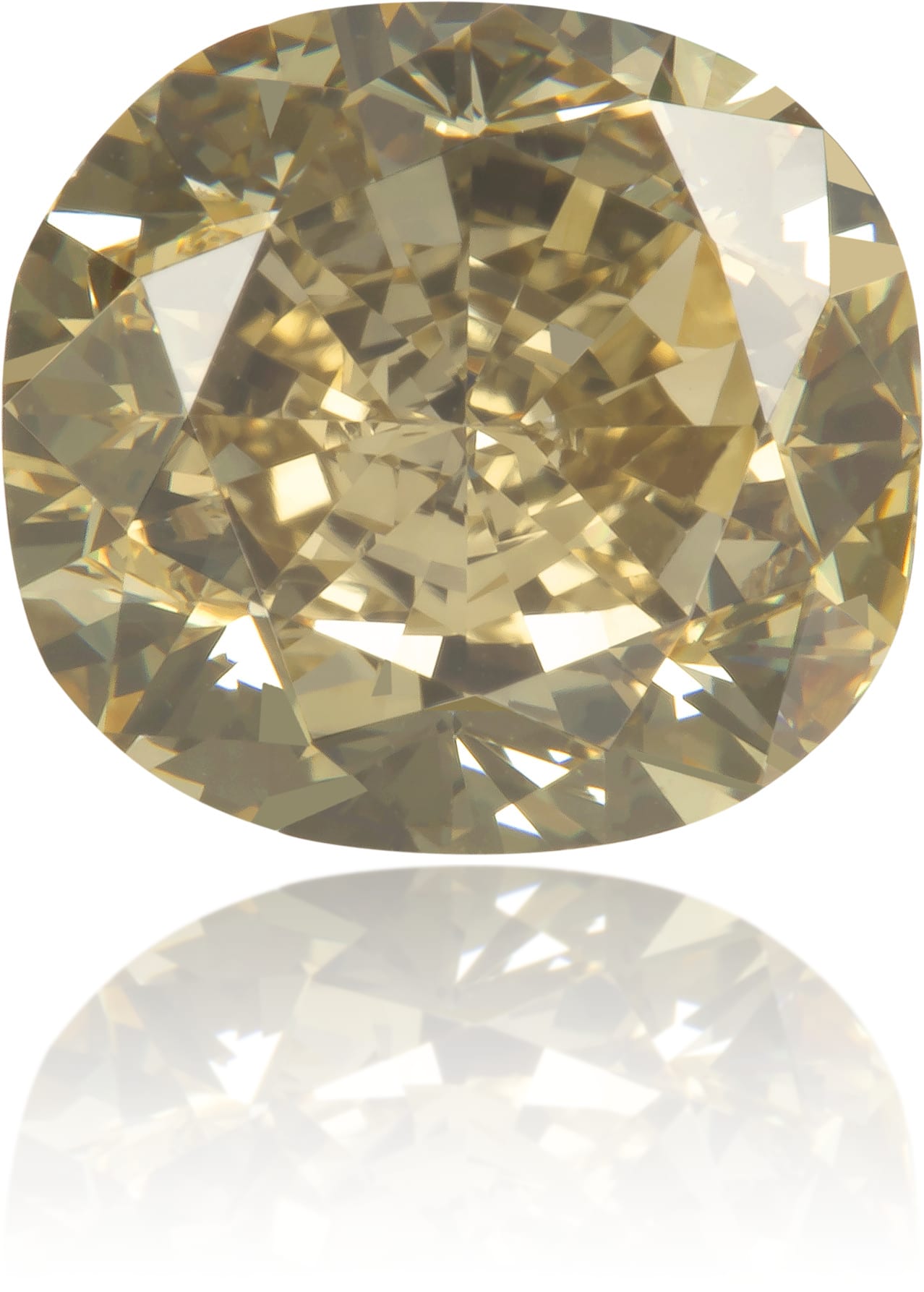 Natural Green Diamond Cushion 2.40 ct Polished