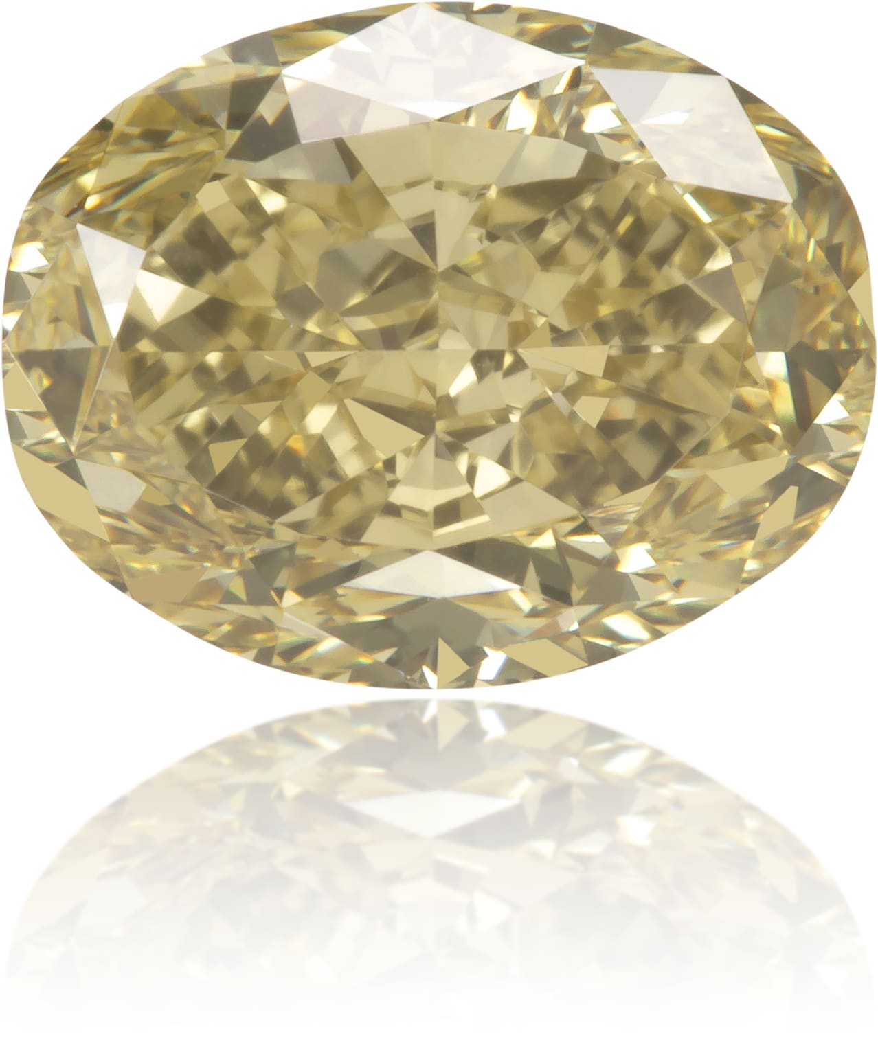 Natural Green Diamond Oval 2.06 ct Polished