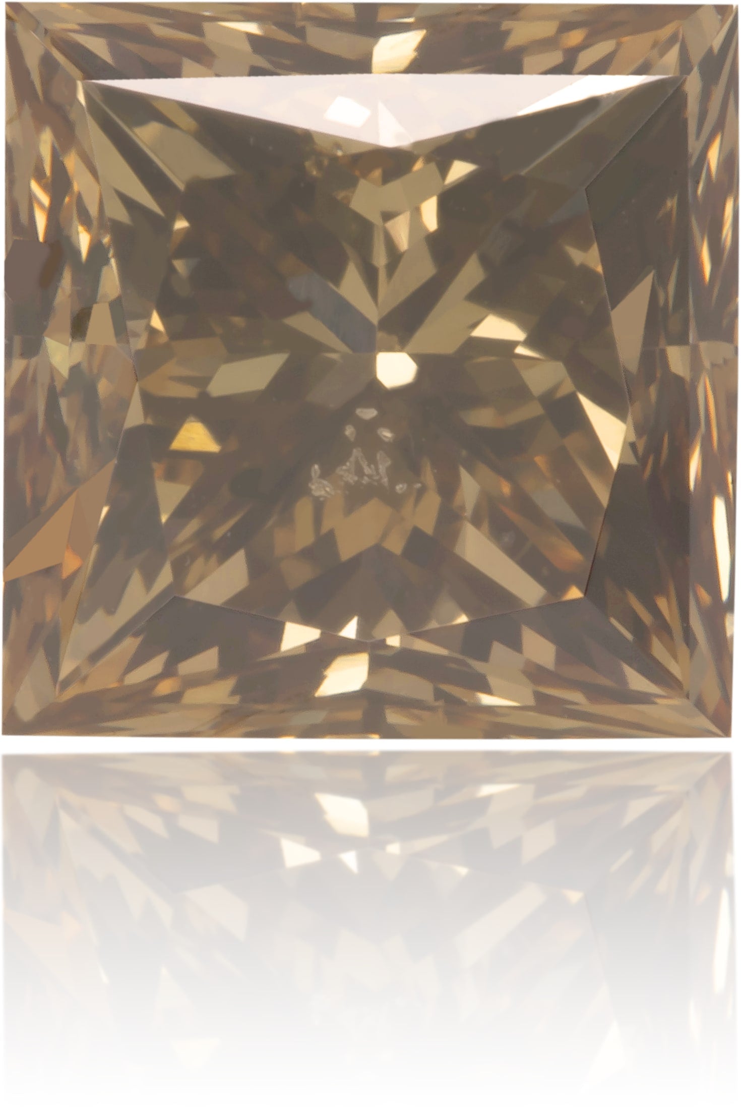 Natural Brown Diamond Square 1.98 ct Polished