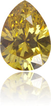 Natural Yellow Diamond Pear Shape 0.65 ct Polished