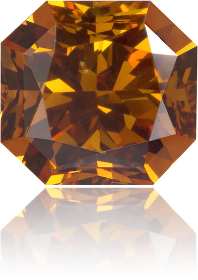 Natural Orange Diamond Square 1.12 ct Polished
