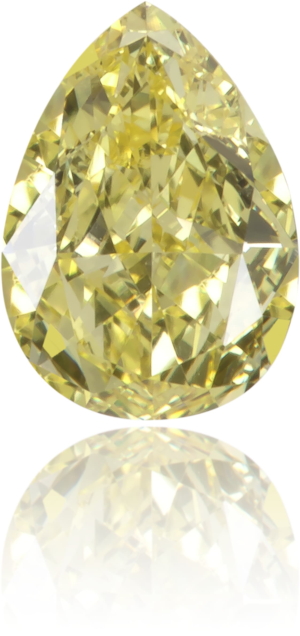 Natural Yellow Diamond Pear Shape 0.35 ct Polished