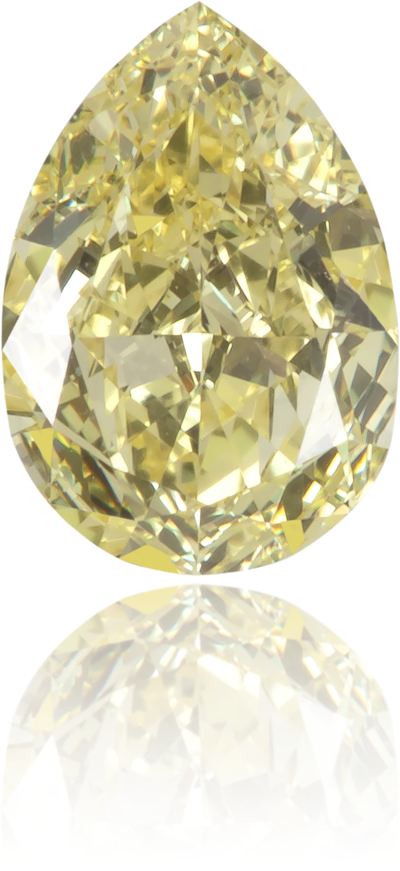 Natural Yellow Diamond Pear Shape 0.37 ct Polished