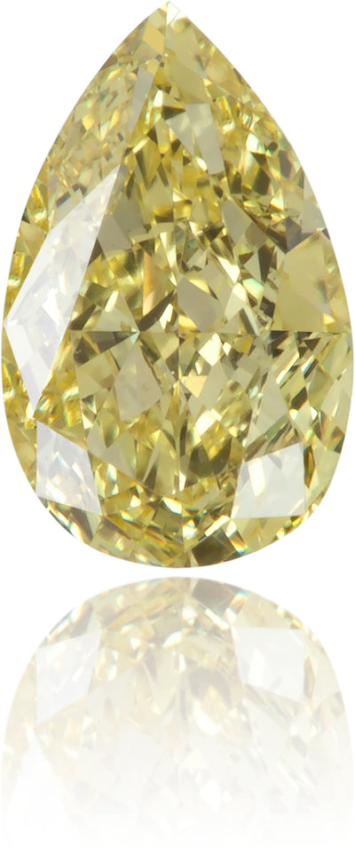 Natural Yellow Diamond Pear Shape 0.37 ct Polished