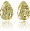 Natural Yellow Diamond Pear Shape 0.76 ct set