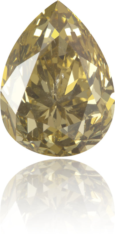 Natural Green Diamond Pear Shape 3.89 ct Polished