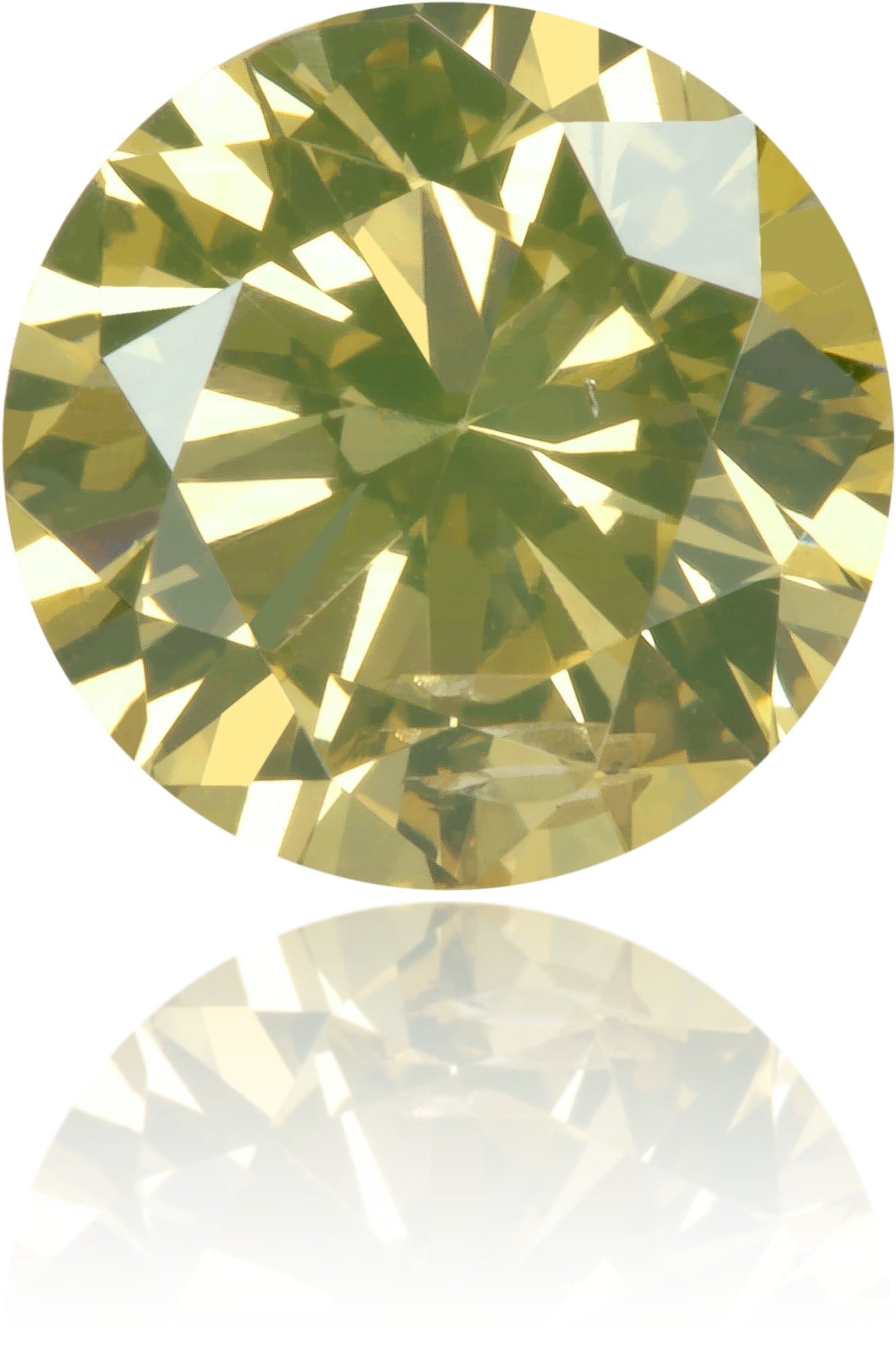 Natural Green Diamond Round 1.00 ct Polished