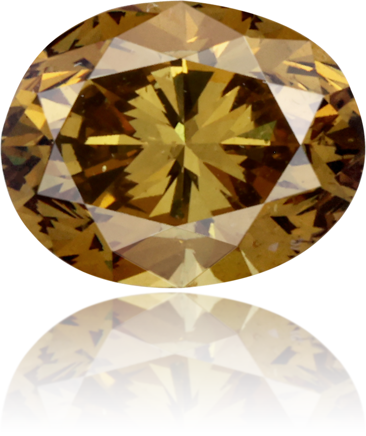 Natural Green Diamond Oval 1.24 ct Polished