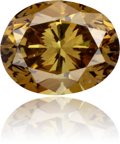 Natural Green Diamond Oval 1.24 ct Polished