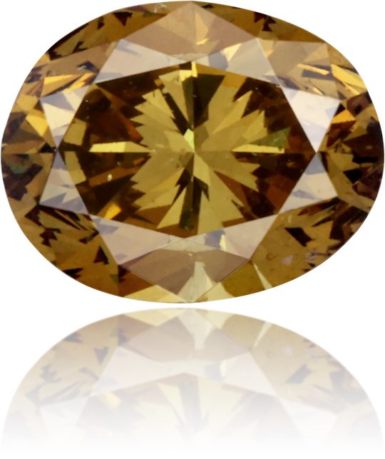 Natural Green Diamond Oval 1.24 ct Polished