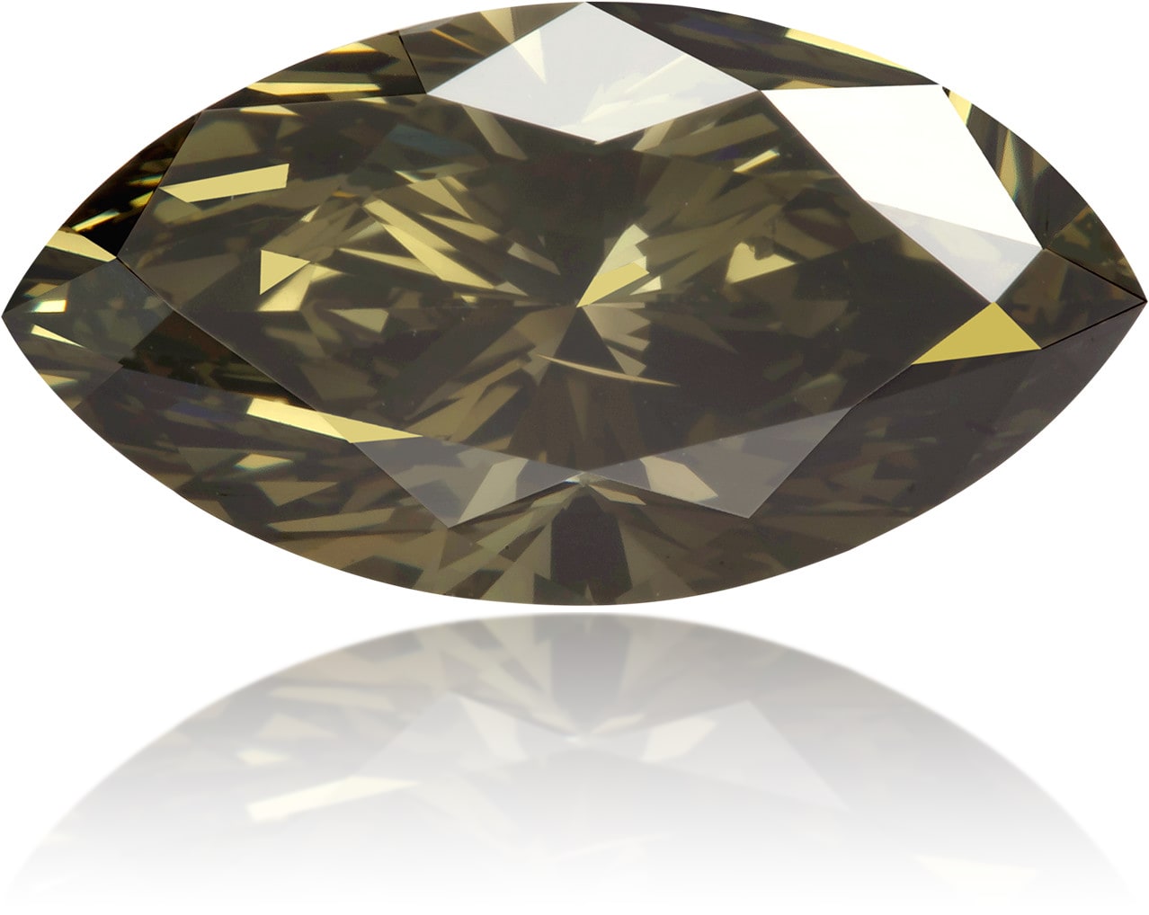 Natural Green Diamond Marquise 2.18 ct Polished
