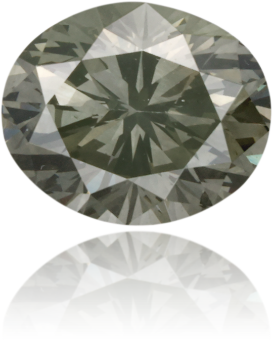 Natural Green Diamond Oval 1.17 ct Polished