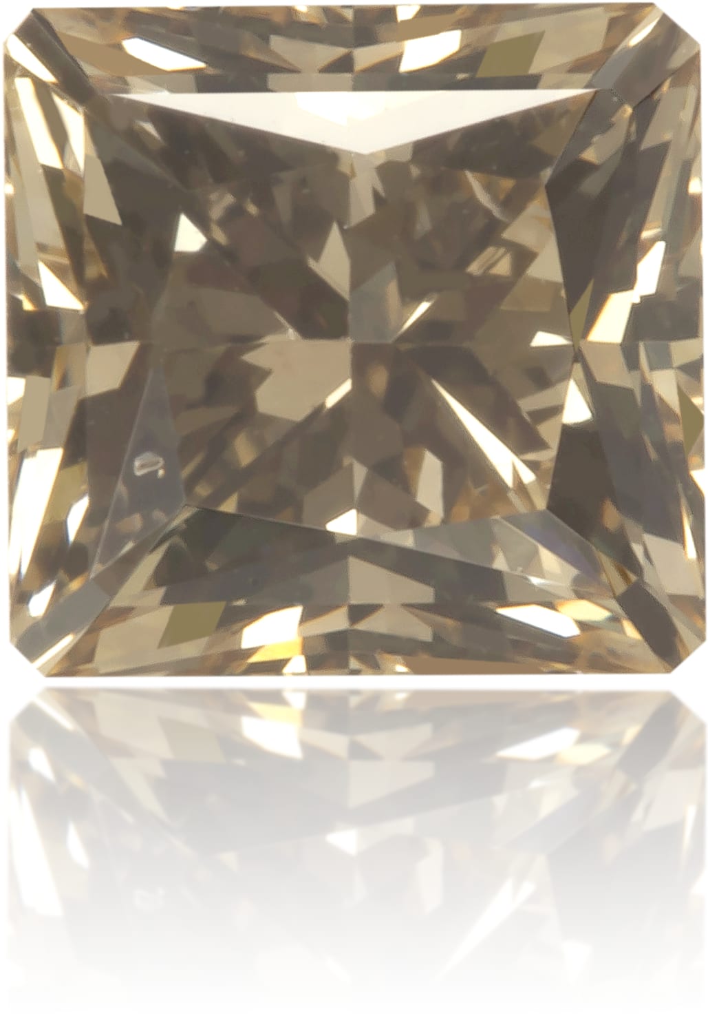 Natural Brown Diamond Square 0.54 ct Polished