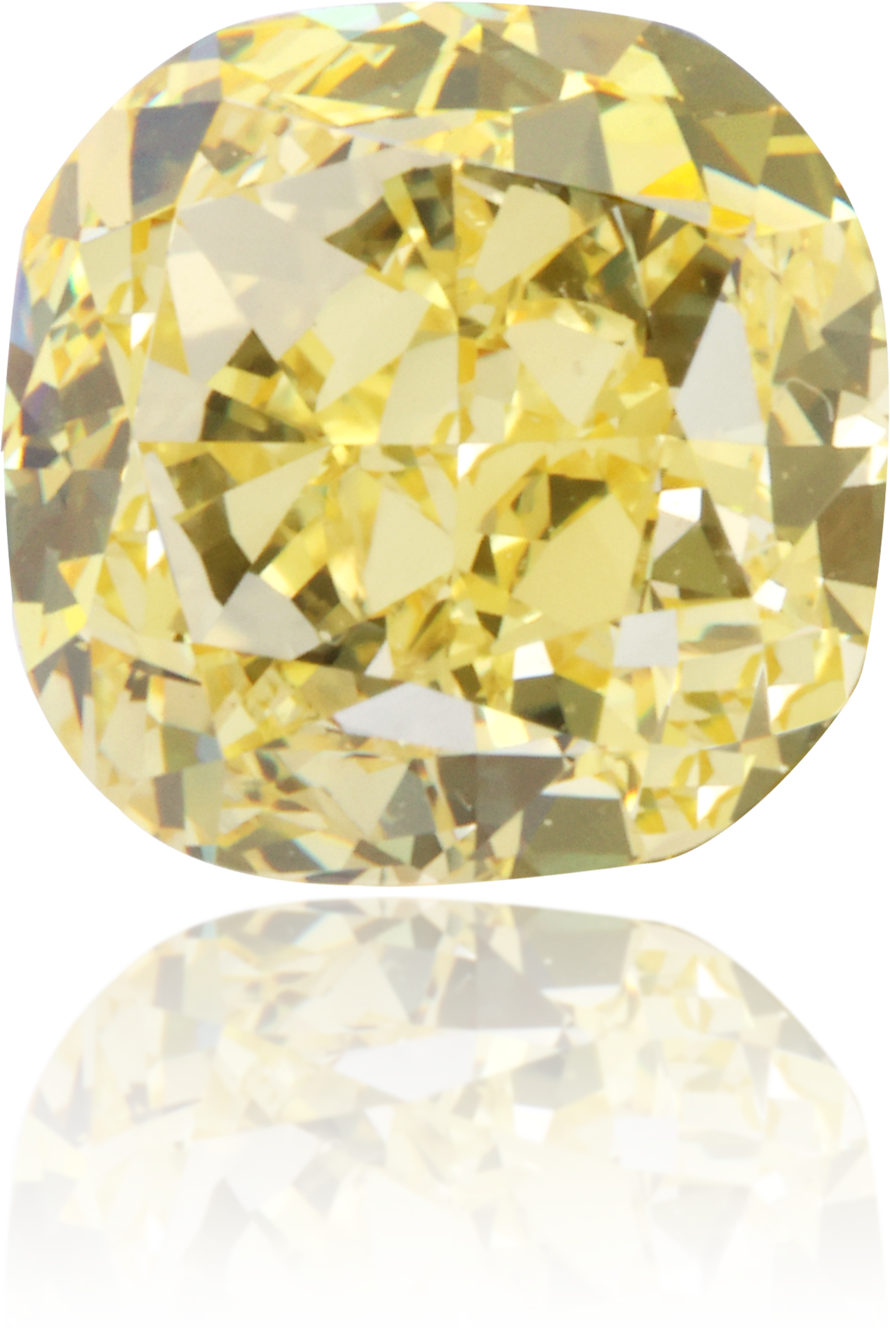Natural Yellow Diamond Cushion 1.05 ct Polished