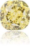 Natural Yellow Diamond Cushion 1.05 ct Polished