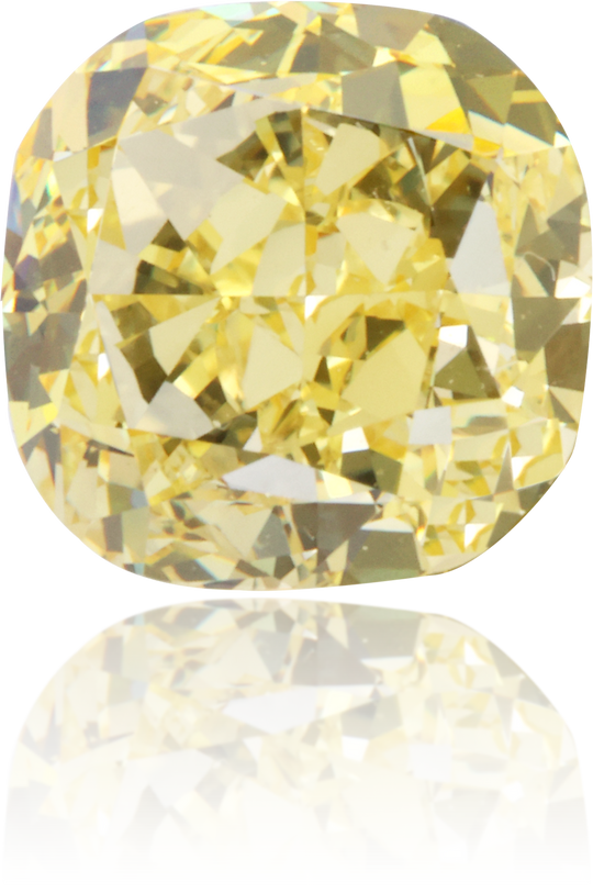 Natural Yellow Diamond Cushion 1.05 ct Polished
