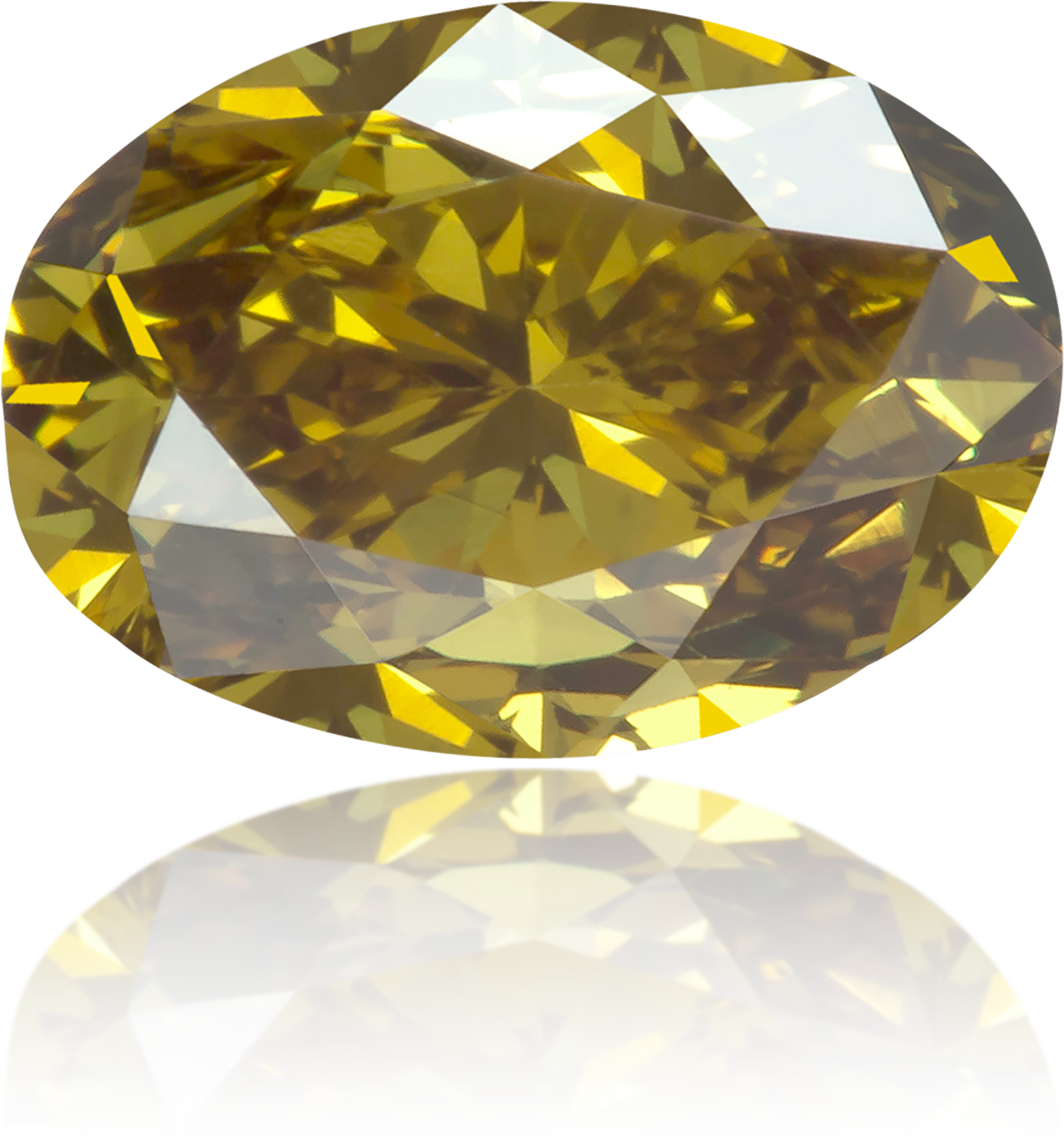 Natural Green Diamond Oval 1.06 ct Polished