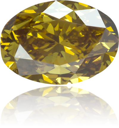 Natural Green Diamond Oval 1.06 ct Polished