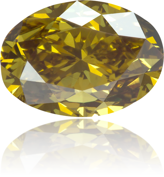 Natural Green Diamond Oval 1.06 ct Polished