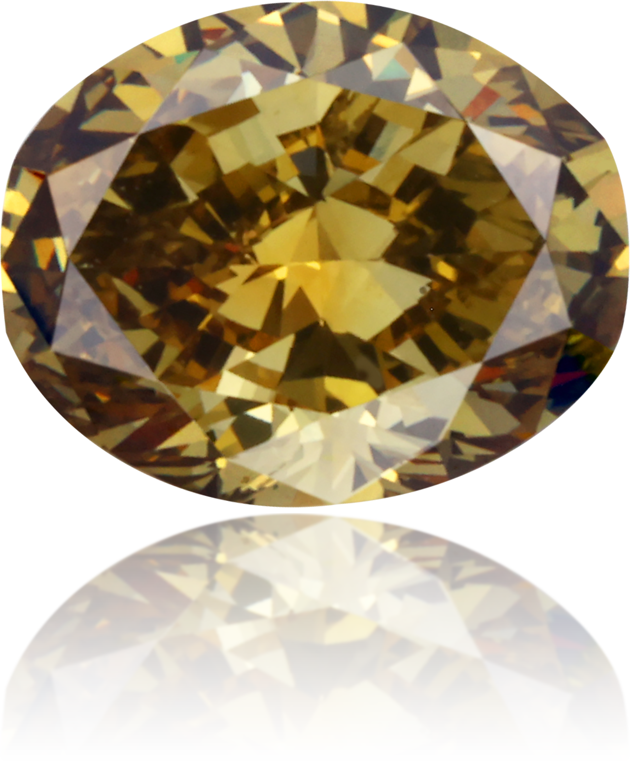Natural Green Diamond Oval 0.90 ct Polished
