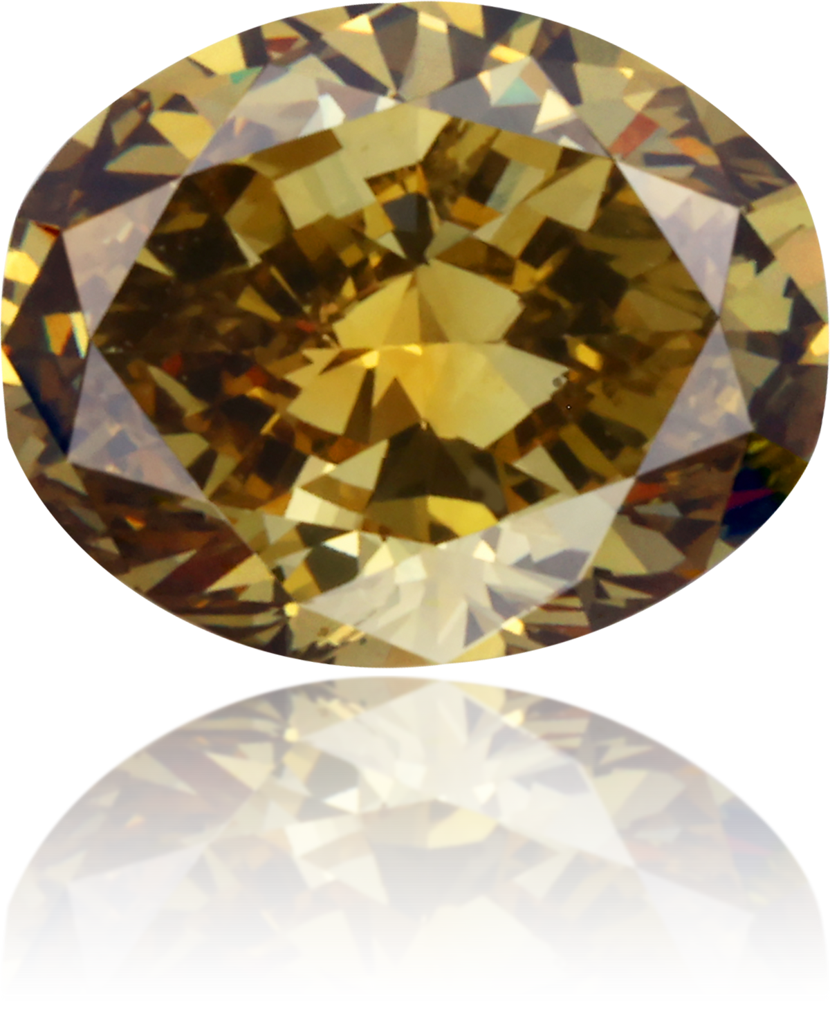 Natural Green Diamond Oval 0.90 ct Polished