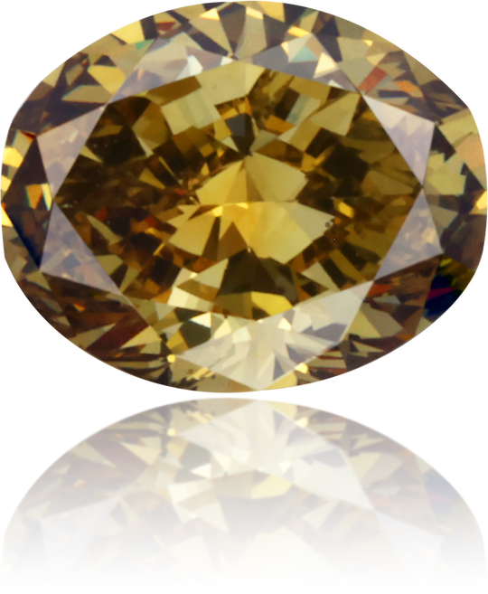 Natural Green Diamond Oval 0.90 ct Polished
