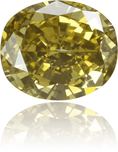 Natural Green Diamond Oval 1.00 ct Polished