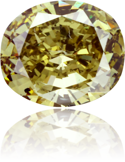 Natural Green Diamond Oval 1.00 ct Polished