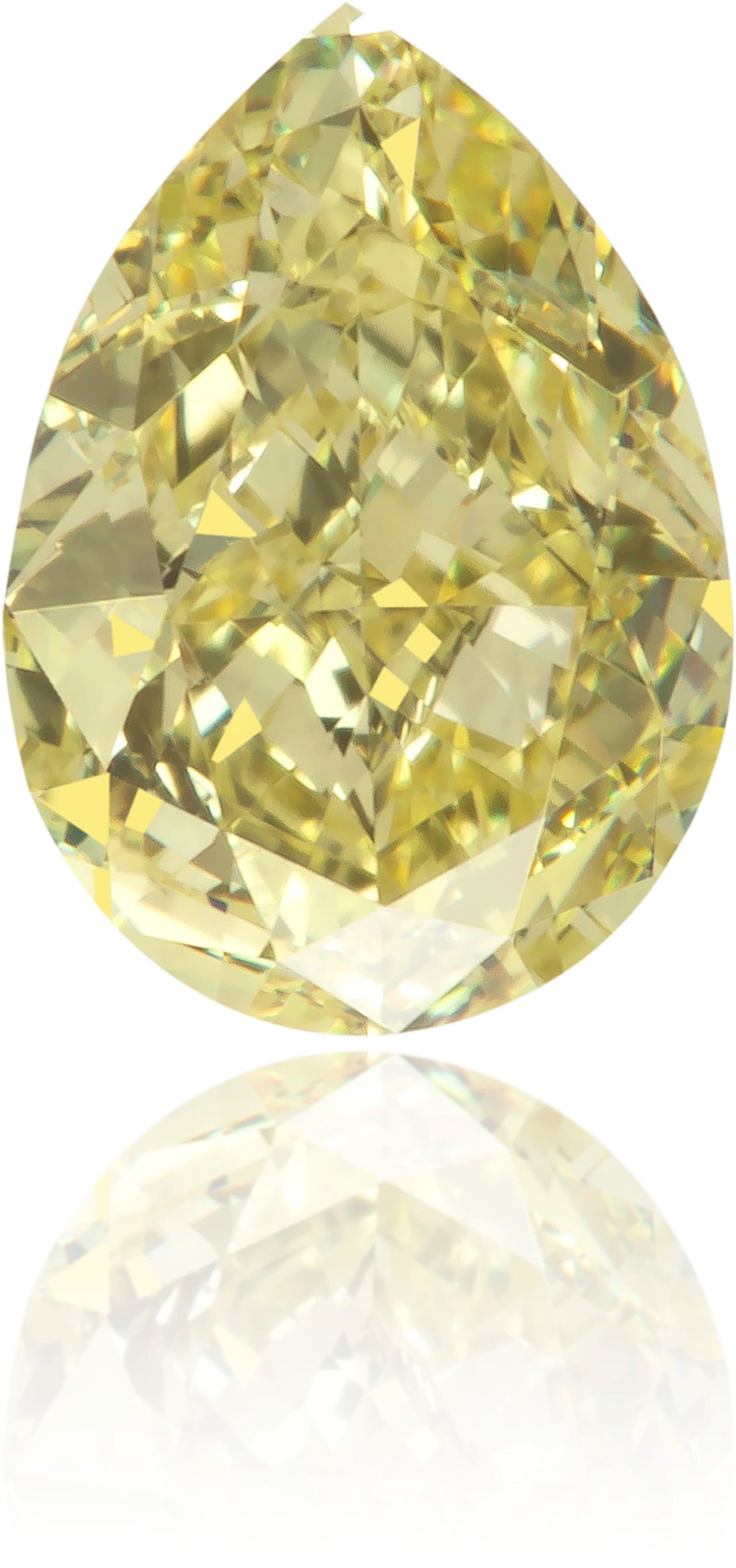 Natural Yellow Diamond Pear Shape 0.57 ct Polished