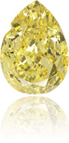 Natural Yellow Diamond Pear Shape 0.53 ct Polished