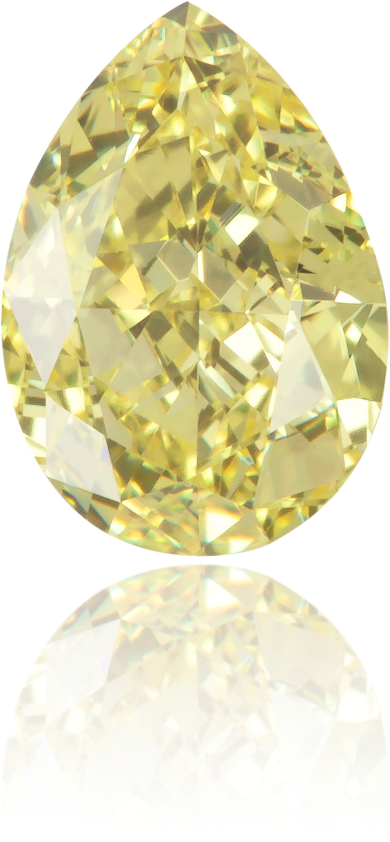 Natural Yellow Diamond Pear Shape 0.60 ct Polished