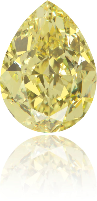 Natural Yellow Diamond Pear Shape 0.72 ct Polished