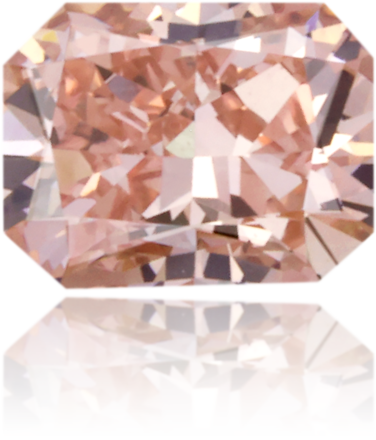 Natural Pink Diamond Rectangle 0.35 ct Polished