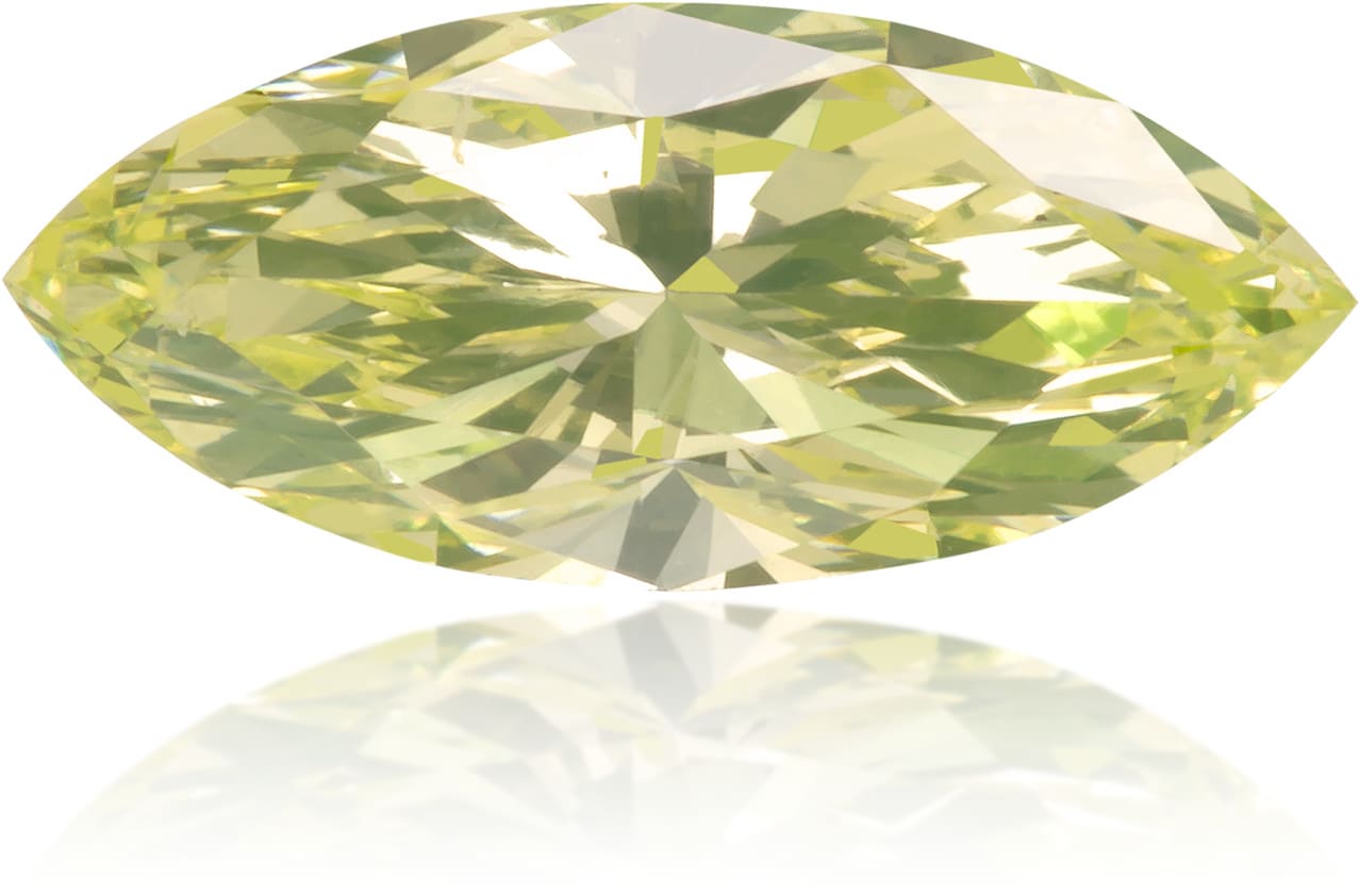 Natural Green Diamond Marquise 0.64 ct Polished