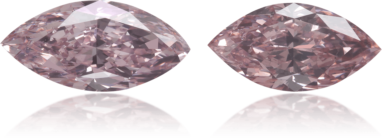 Natural Pink Diamond Marquise 0.63 ct set