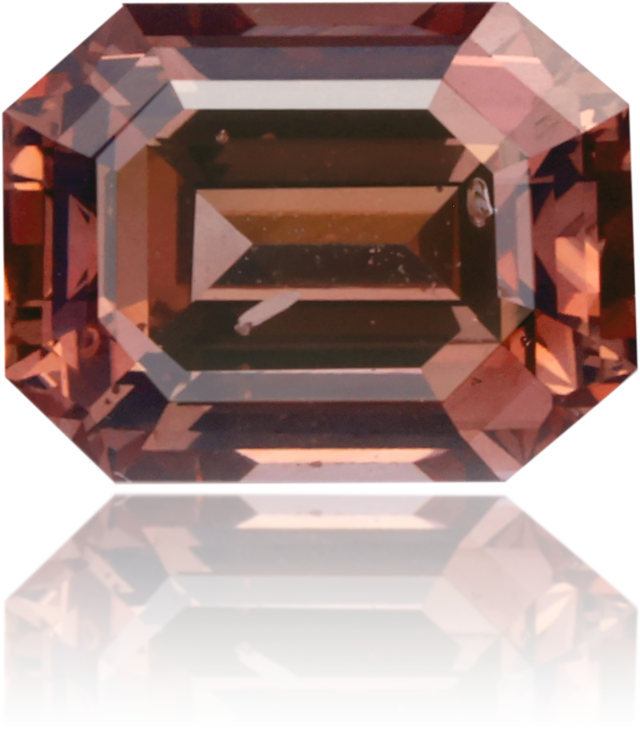 Natural Pink Diamond Rectangle 0.82 ct Polished
