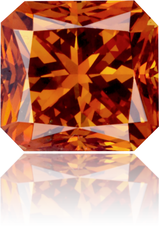 Natural Brown Diamond Rectangle 1.44 ct Polished